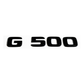 "G500" Gloss Black Raised Letter Emblem For Rear Trunk Lid Fits Mercedes G Class