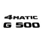 "G500" + "AMG" Gloss Black Raised Letter Emblem For Rear Trunk Lid Fits Mercedes G Class