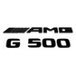 "G500" + "AMG" Gloss Black Raised Letter Emblem For Rear Trunk Lid Fits Mercedes G Class