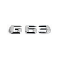 "G63" Chrome Raised Letter Emblem For Rear Trunk Lid Fits Mercedes G Class