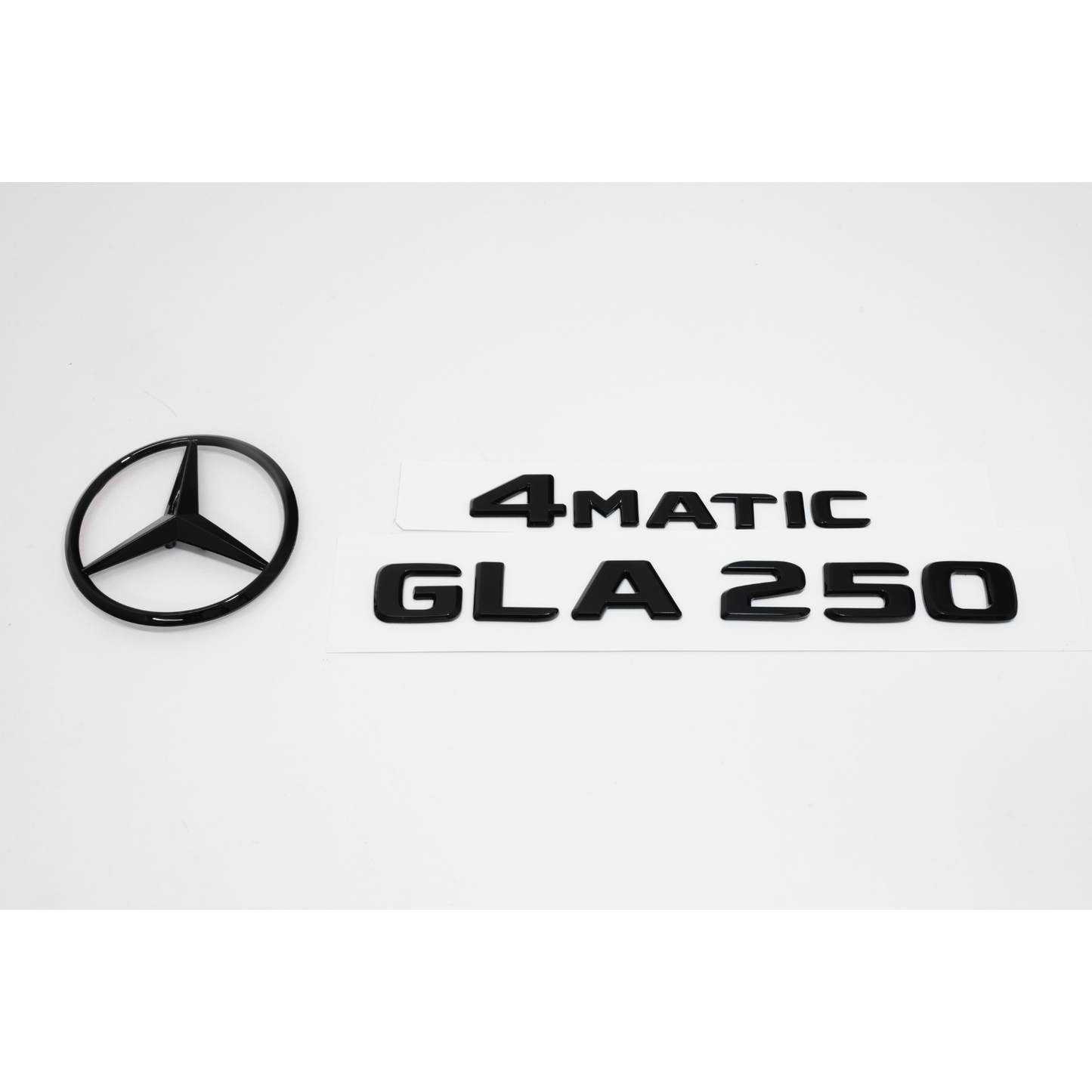 Mercedes-Benz W156 X156 GLA250 4MATIC Gloss Black Emblem Pack