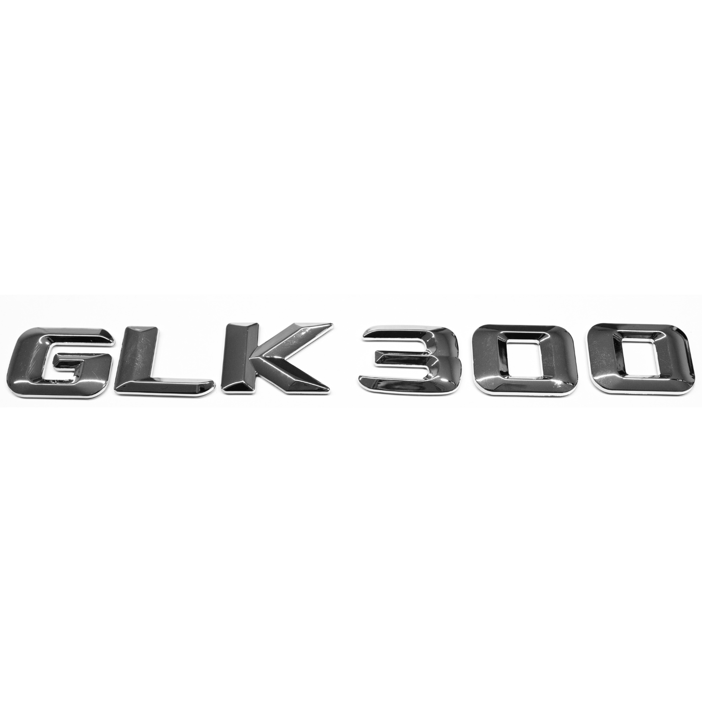 "GLK300" Chrome Raised Letter Emblem For Rear Trunk Lid Fits Mercedes GLK
