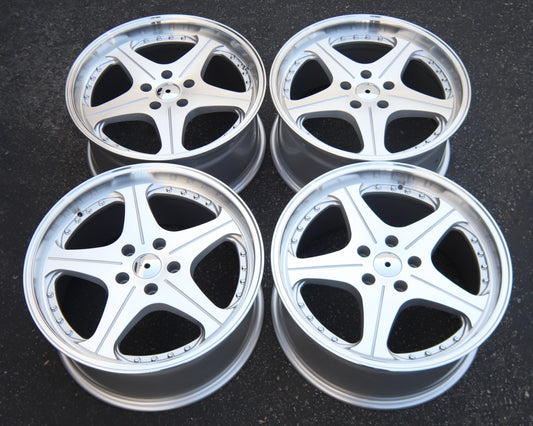Leon Hardiritt Orden Style Wheels Silver Machined Face
