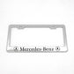 Stainless Steel License Plate Frame Holder Fits For Mercedes-Benz