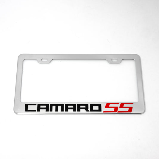 Stainless Steel License Plate Frame Holder Fits For CHEVROLET CAMARO SS