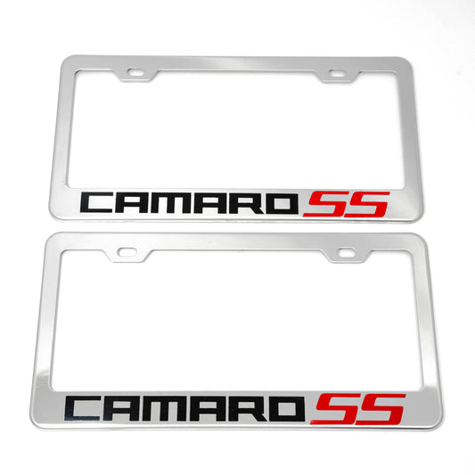 Stainless Steel License Plate Frame Holder Fits For CHEVROLET CAMARO SS