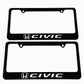 Stainless Steel License Plate Frame Holder Fits For HONDA CIVIC