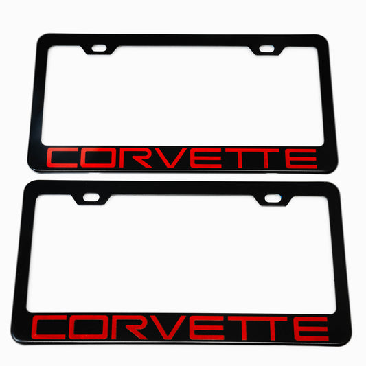 Stainless Steel License Plate Frame Holder Fits For CHEVROLET CORVETTE