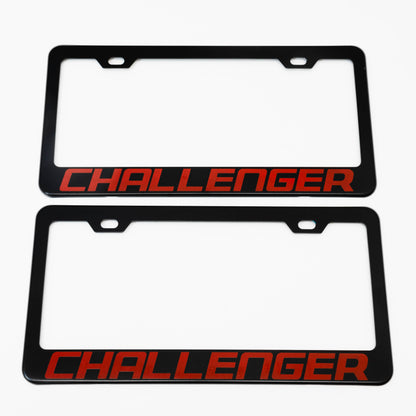 Stainless Steel License Plate Frame Holder Fits For DODGE CHALLENGER