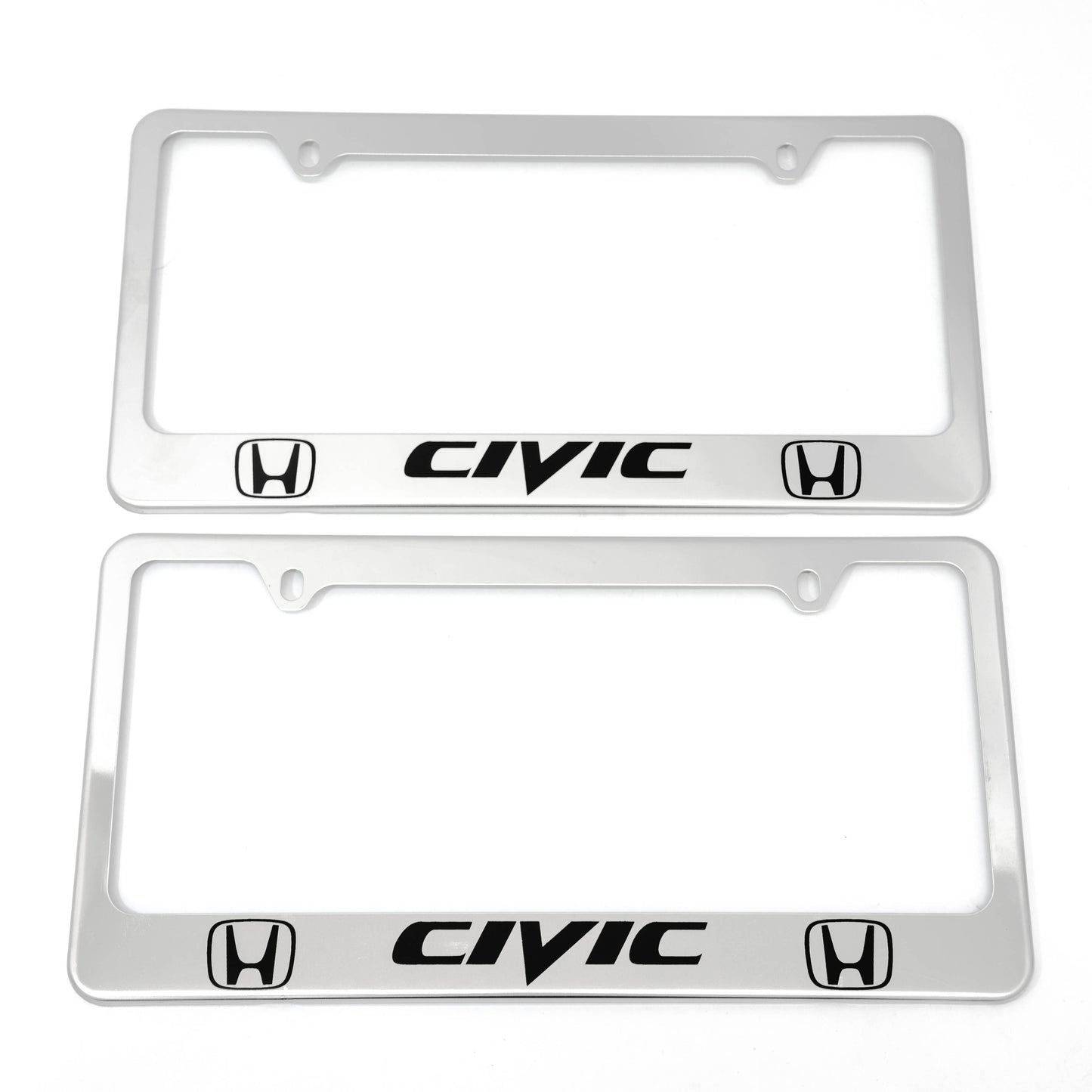 Stainless Steel License Plate Frame Holder Fits For HONDA CIVIC