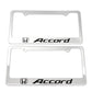 Stainless Steel License Plate Frame Holder Fits For HONDA ACCORD