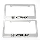 Stainless Steel License Plate Frame Holder Fits For HONDA CR-V