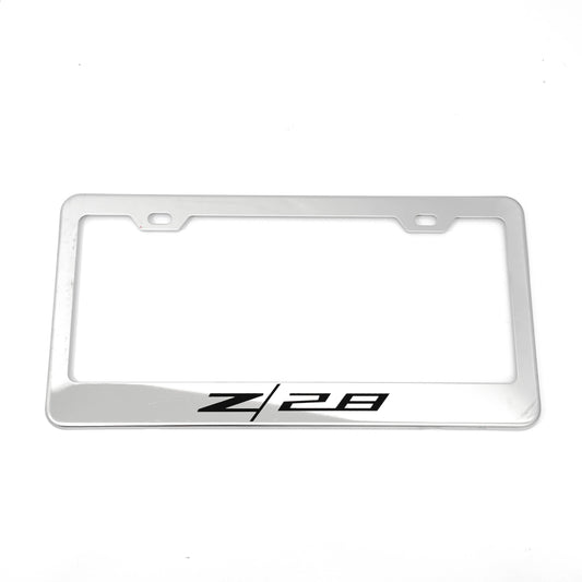 Stainless Steel License Plate Frame Holder Fits For CHEVROLET CAMARO Z/28