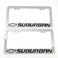 Stainless Steel License Plate Frame Holder Fits For CHEVROLET SUBURBAN