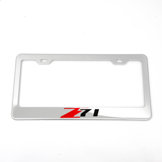 Stainless Steel License Plate Frame Holder Fits For CHEVROLET Z71