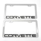 Stainless Steel License Plate Frame Holder Fits For CHEVROLET CORVETTE