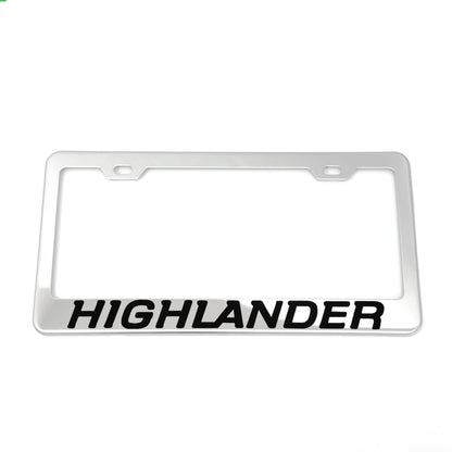 Stainless Steel License Plate Frame Holder Fits For TOYOTA HIGHLANDER