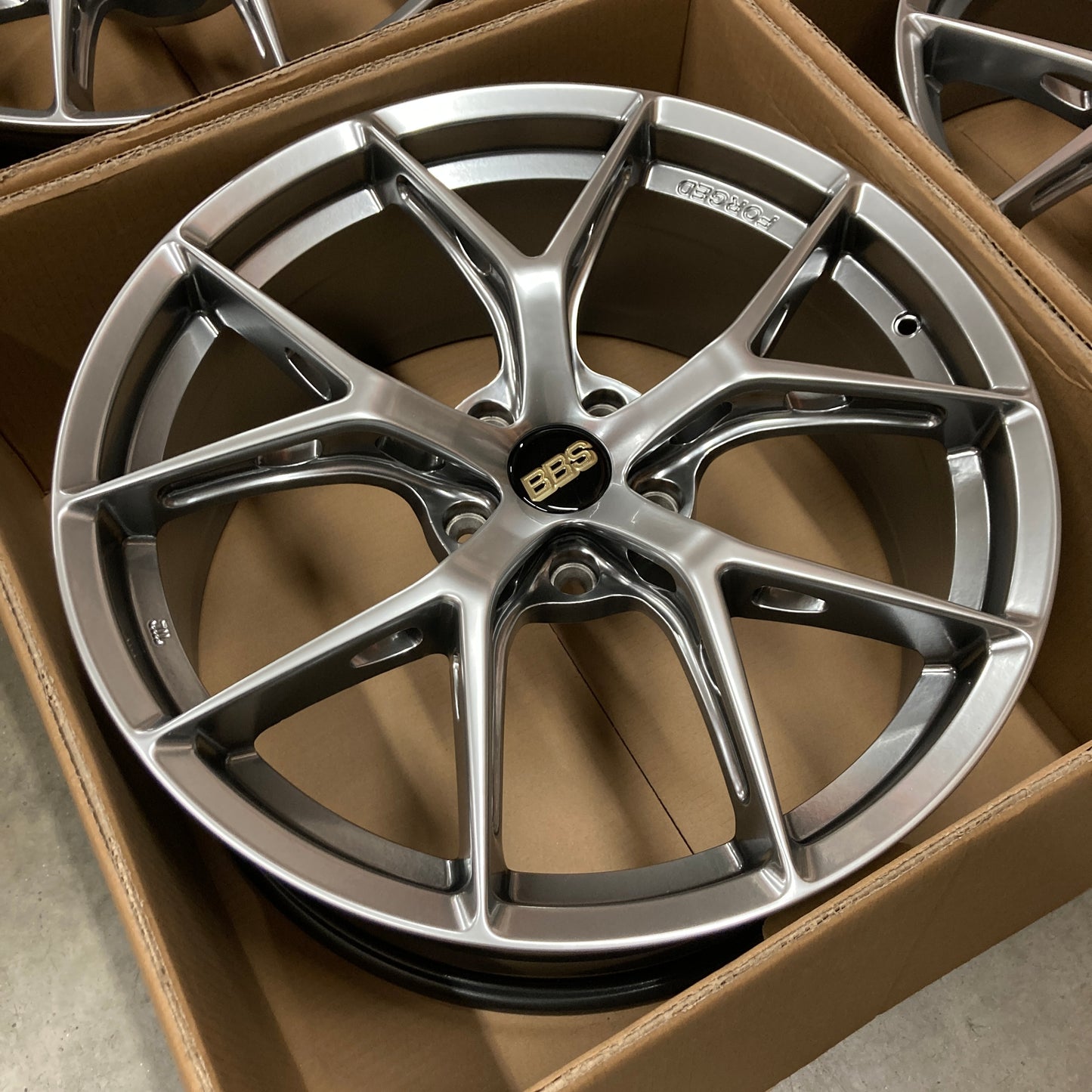 Taylor N. Set of 4 FI-R EVO BBS Hyper Black Diameter: 19x8.5 Offset: 35 PCD: 5x114.3 Center Bore: 73.1