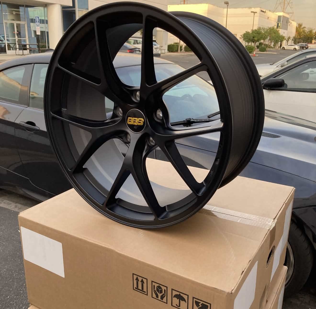 19 INCH BBS RIA STYLE WHEELS RIMS 19X8.5 +30 19X9.5 +38 (5X120) CB: 72.6 FOR RODNEY
