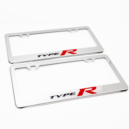 Stainless Steel License Plate Frame Holder Fits For HONDA TYPE-R