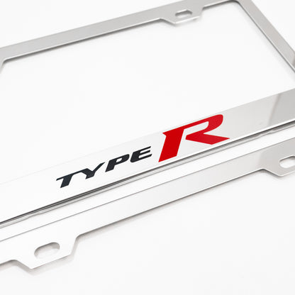 Stainless Steel License Plate Frame Holder Fits For HONDA TYPE-R