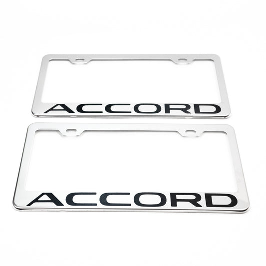 Stainless Steel License Plate Frame Holder Fits For HONDA ACCORD