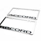 Stainless Steel License Plate Frame Holder Fits For HONDA ACCORD