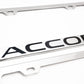 Stainless Steel License Plate Frame Holder Fits For HONDA ACCORD