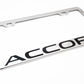 Stainless Steel License Plate Frame Holder Fits For HONDA ACCORD