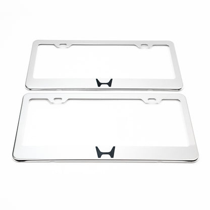Stainless Steel License Plate Frame Holder Fits For HONDA
