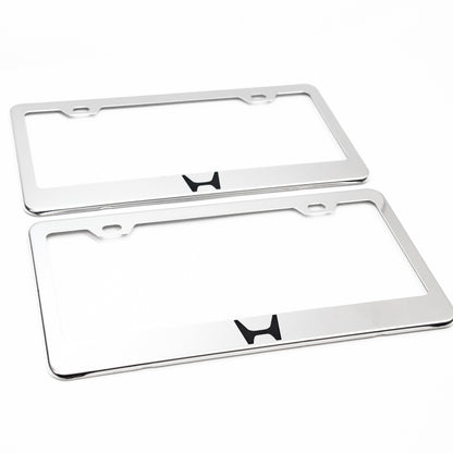 Stainless Steel License Plate Frame Holder Fits For HONDA