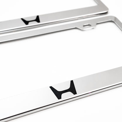 Stainless Steel License Plate Frame Holder Fits For HONDA