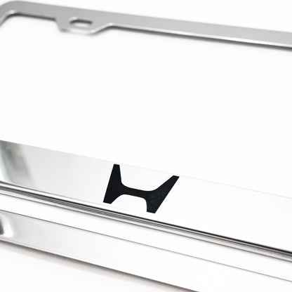 Stainless Steel License Plate Frame Holder Fits For HONDA