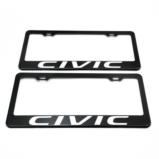 Stainless Steel License Plate Frame Holder Fits For HONDA CIVIC