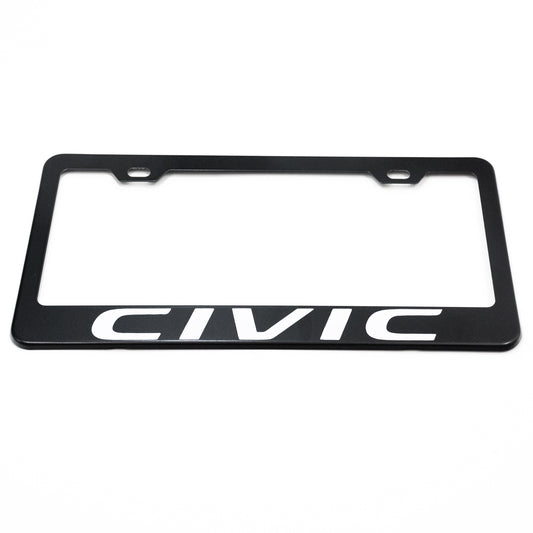 Stainless Steel License Plate Frame Holder Fits For HONDA CIVIC