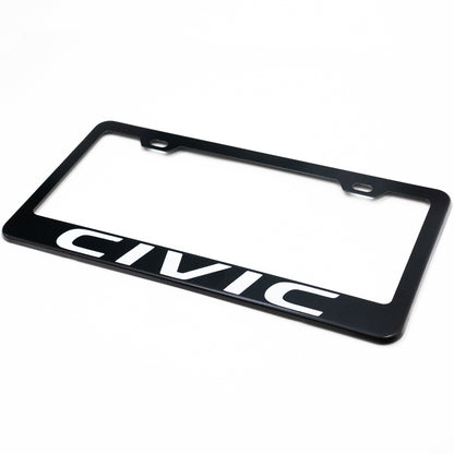 Stainless Steel License Plate Frame Holder Fits For HONDA CIVIC