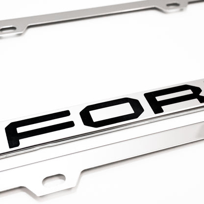 Stainless Steel License Plate Frame Holder Fits For FORD