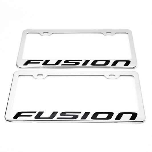 Stainless Steel License Plate Frame Holder Fits For FORD FUSION