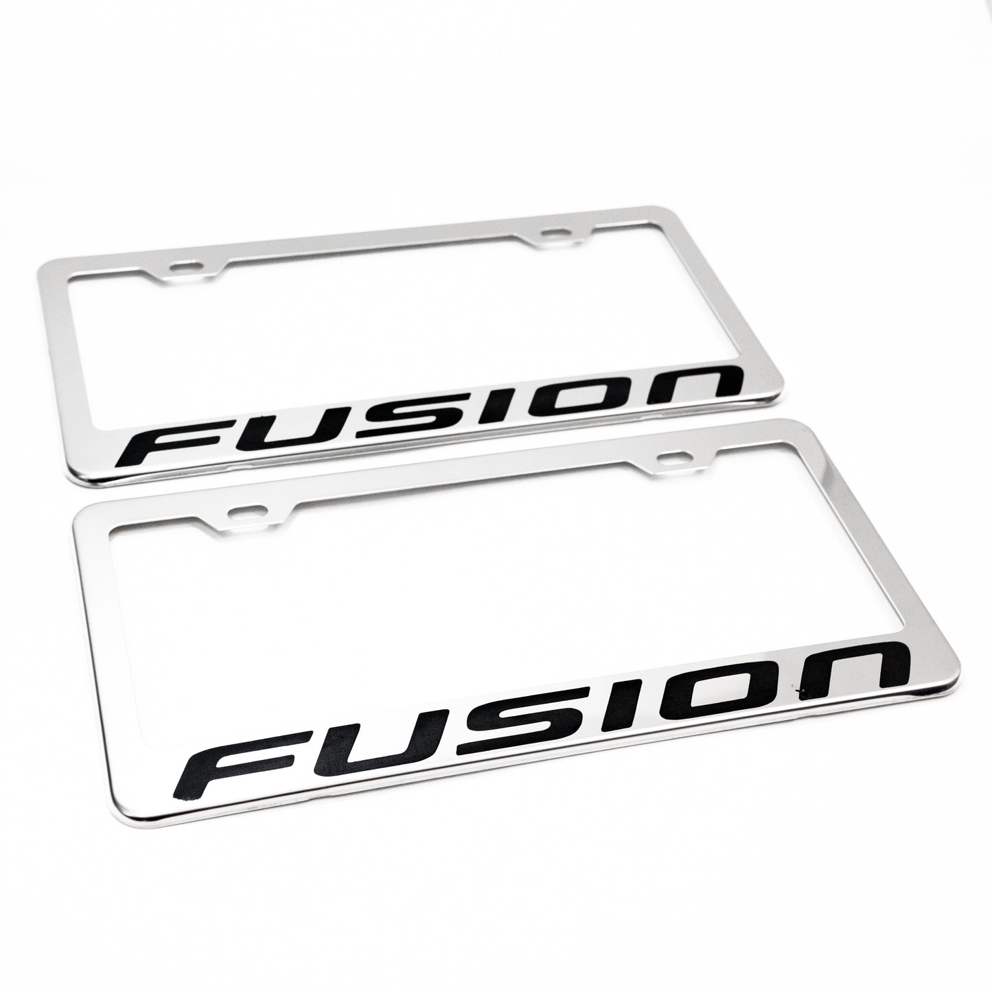 Stainless Steel License Plate Frame Holder Fits For FORD FUSION