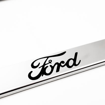 Stainless Steel License Plate Frame Holder Fits For FORD