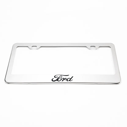 Stainless Steel License Plate Frame Holder Fits For FORD