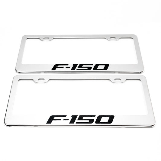 Stainless Steel License Plate Frame Holder Fits For FORD F-150