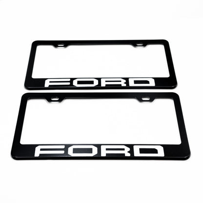Stainless Steel License Plate Frame Holder Fits For FORD