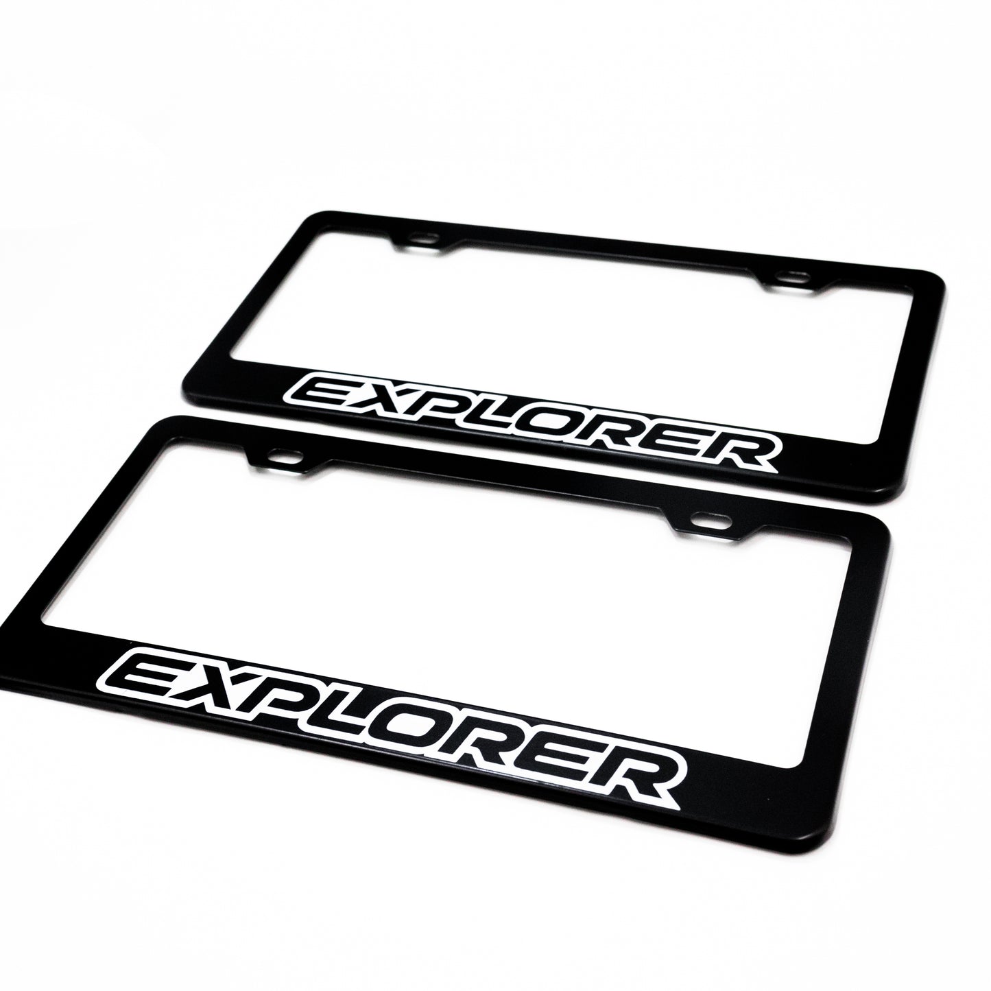 Stainless Steel License Plate Frame Holder Fits For FORD EXPLORER