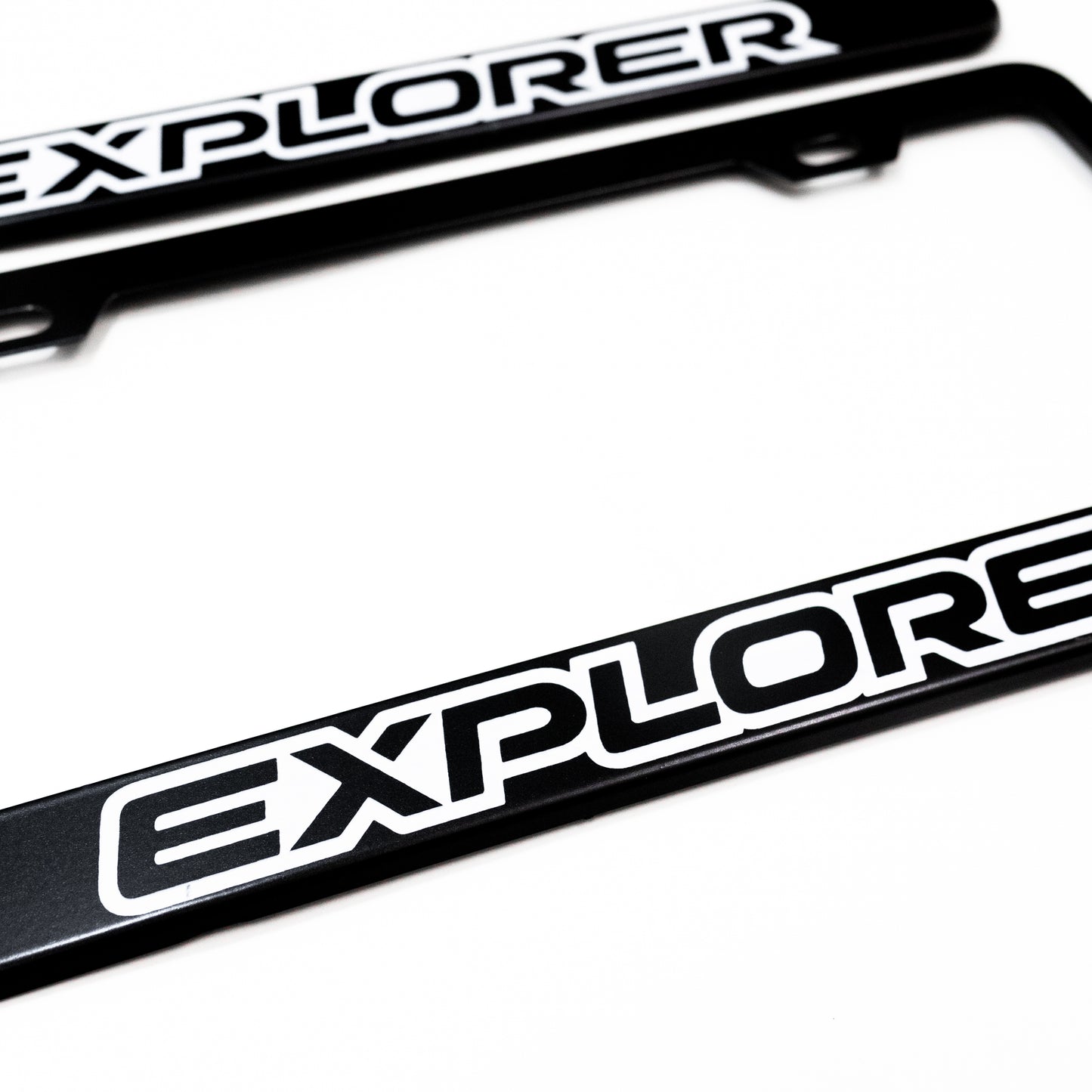 Stainless Steel License Plate Frame Holder Fits For FORD EXPLORER