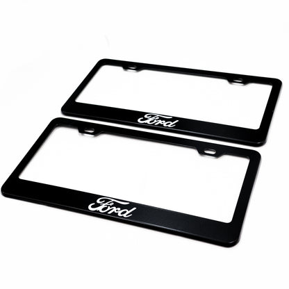 Stainless Steel License Plate Frame Holder Fits For FORD