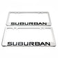 Stainless Steel License Plate Frame Holder Fits For CHEVROLET SUBURBAN