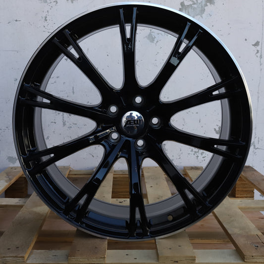 AU03 | Audi GR20 Style Wheels | Black Machined Lip