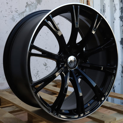 AU03 | Audi GR20 Style Wheels | Black Machined Lip