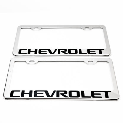Stainless Steel License Plate Frame Holder Fits For CHEVROLET